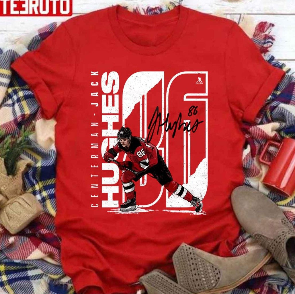 NHL Jack Hughes New Jersey Hockey Unisex Sweatshirt