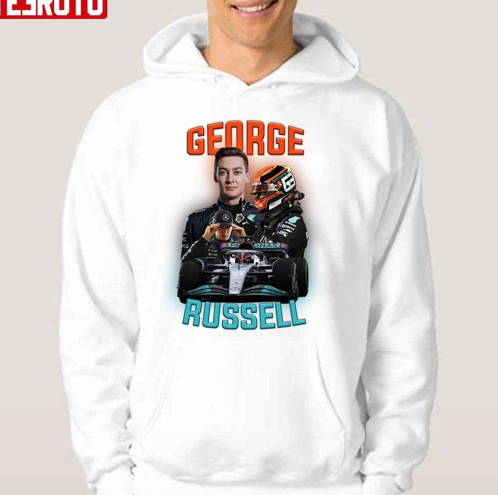 63 Formula 1 Collage Design George Russell Unisex Hoodie