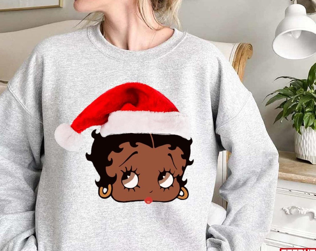 Black Betty Boop Christmas Sweatshirt