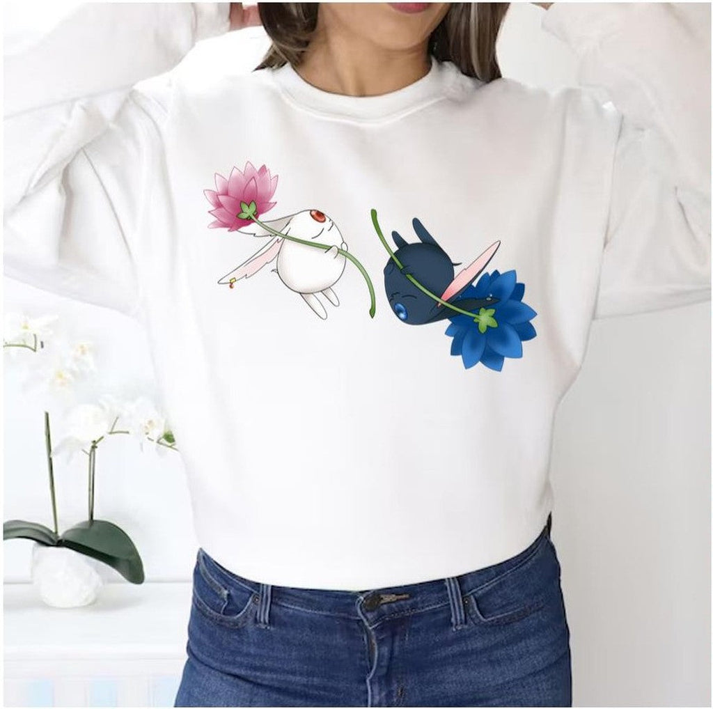 Mokonas And Black Mokona Flower Xxx Holic Unisex Sweatshirt