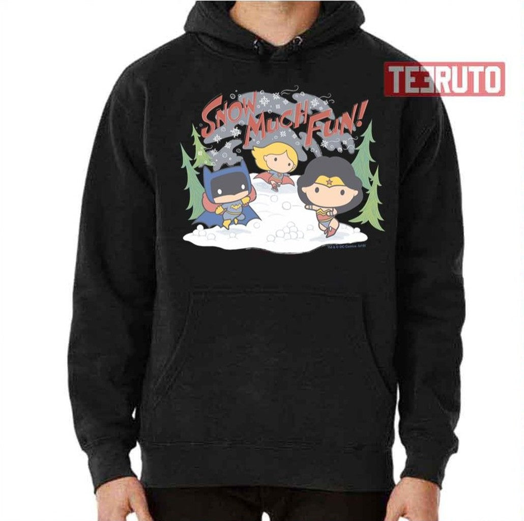 Snowball Fight Justice League Chibi Unisex T-Shirt