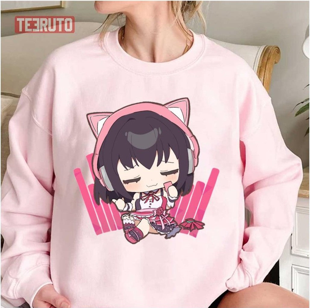 Pink Headphone Azki Hololive Unisex T-Shirt