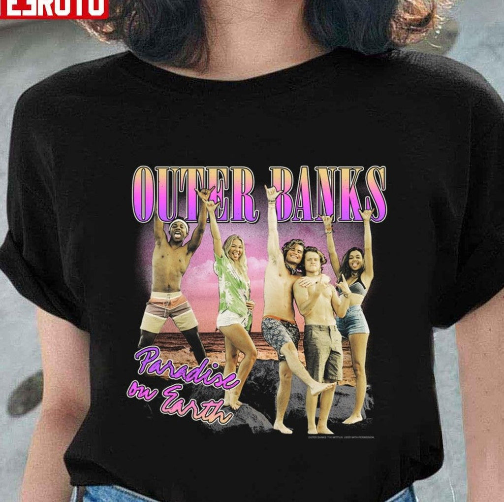Paradise On Earth Outer Banks Group Shot Vintage Unisex T-Shirt