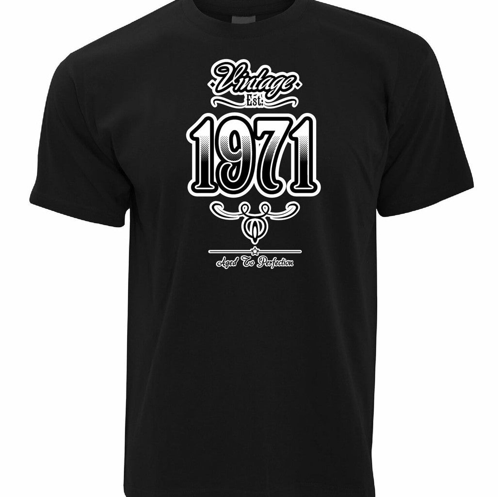 50 Birthday Vintage 1971 Aged To Perfection Unisex T-Shirt