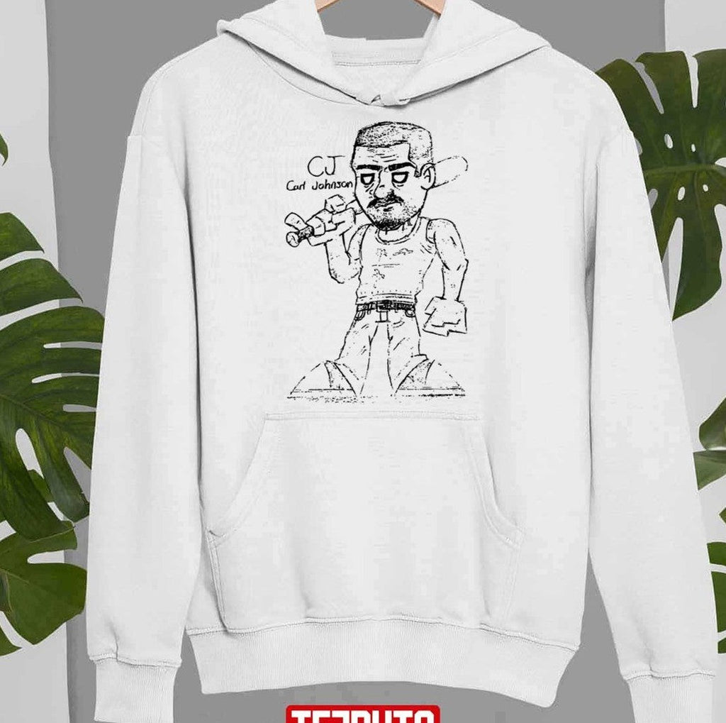 Sketch Design Grand Theft Auto Gta Carl Johnson Cj Unisex Sweatshirt