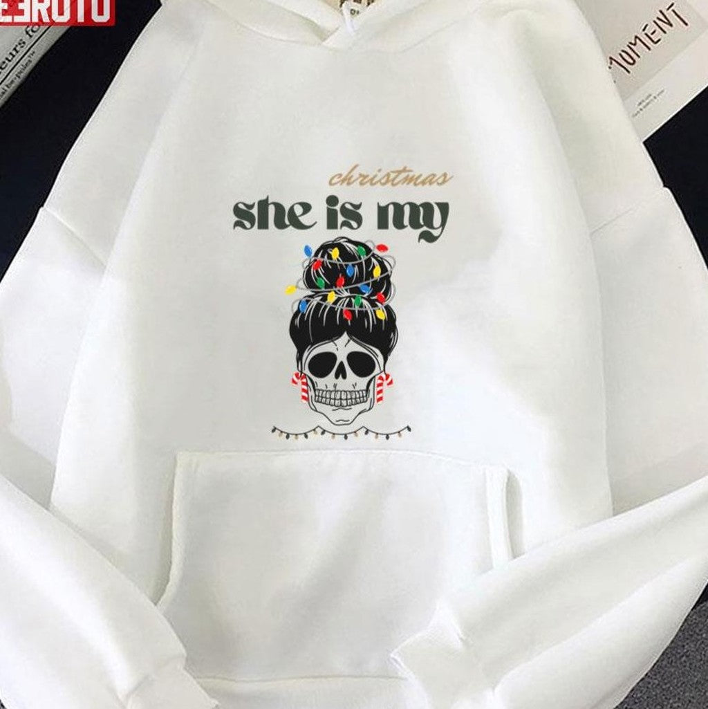 She Is My Christmas Christmas Morning Squad Family Xmas Holidays Unisex Sweatshirt