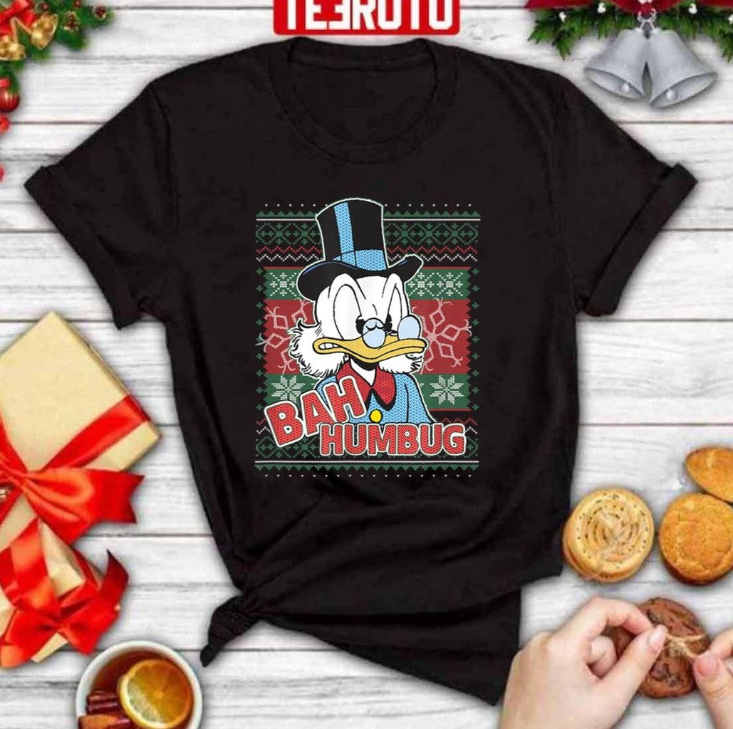 Bah Humbug Christmas Donald Duck Cartoon Funny Unisex Sweatshirt