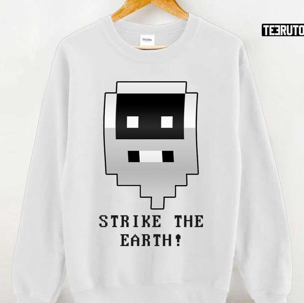 Pixel Strike The Earth Dwarf Fortress Game Unisex T-Shirt