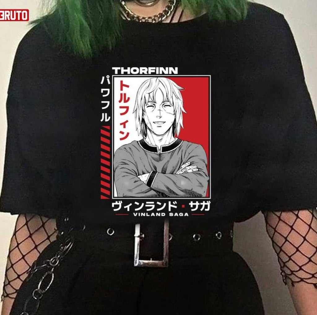 Smile Thorfinn Vinland Saga Japanese Typo Art Unisex T-Shirt