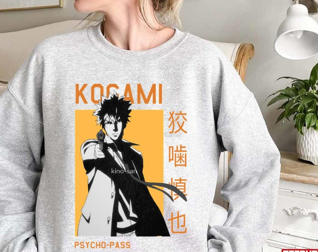 Shinya Kogami Psycho Pass Revolver Orange Anime Unisex Sweatshirt