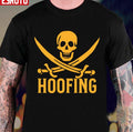 Scary Hoofing Skull Retro Art Unisex T-Shirt