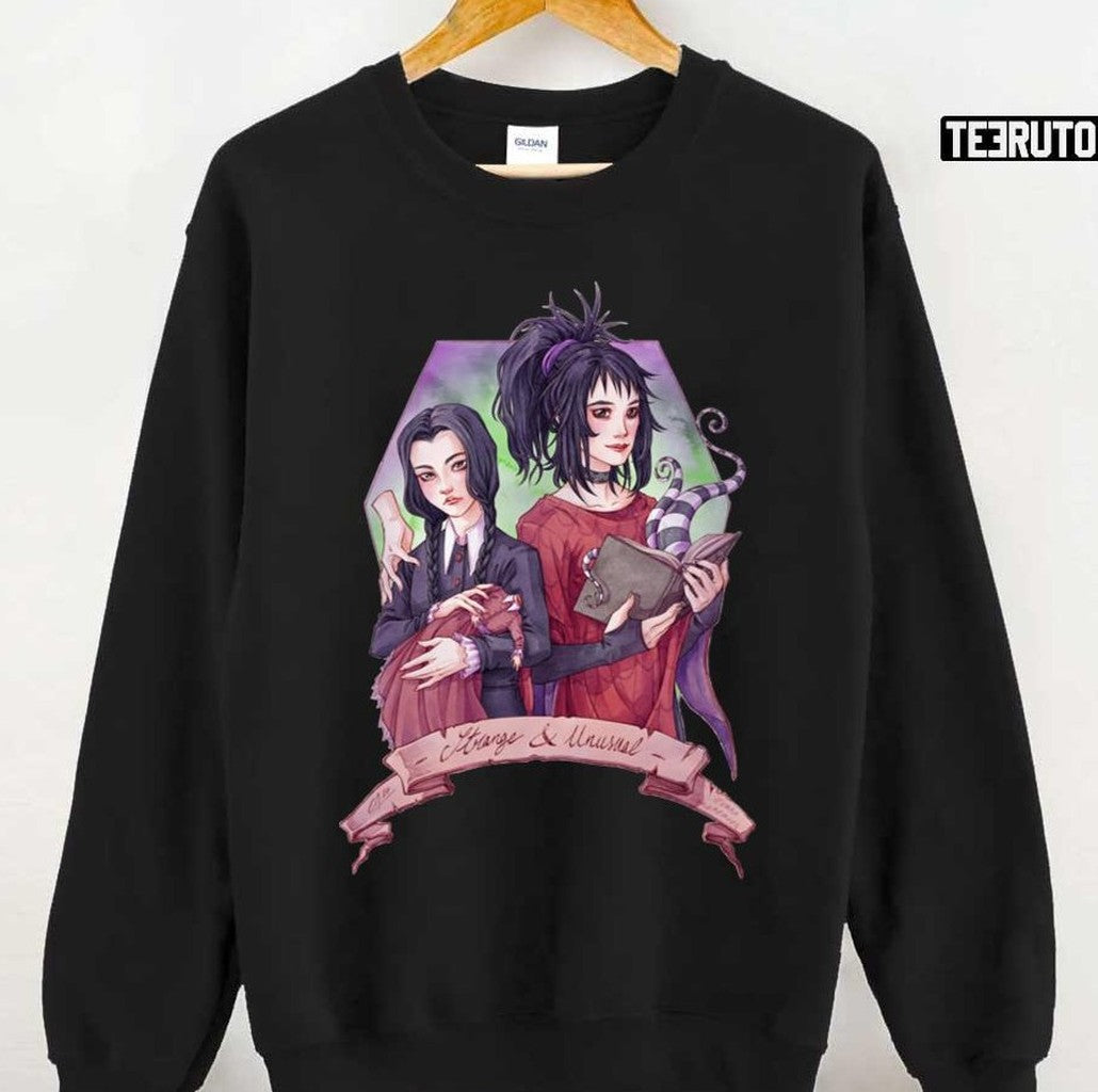 Strange And Unusual Family Addams Fanart Unisex T-shirt