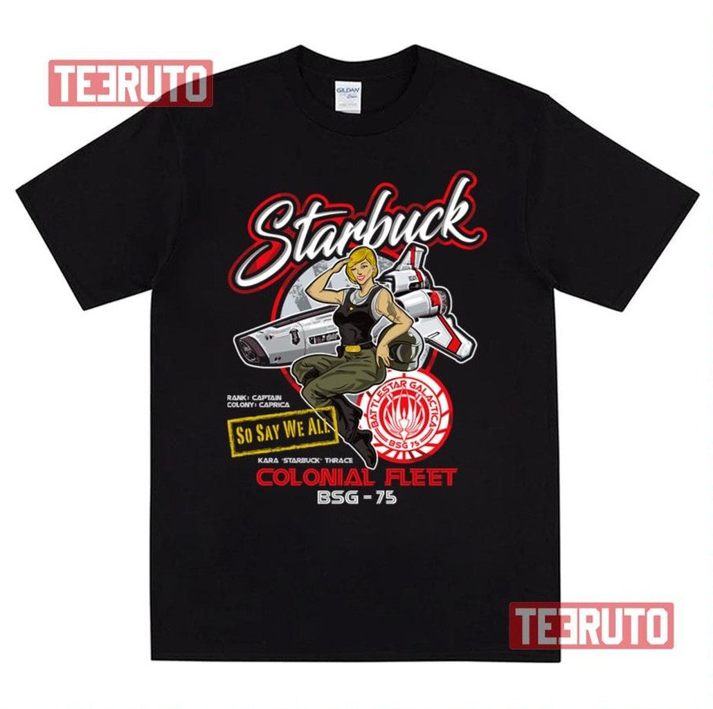 Starbuck Colonial Fleet Pilots Unisex T-Shirt