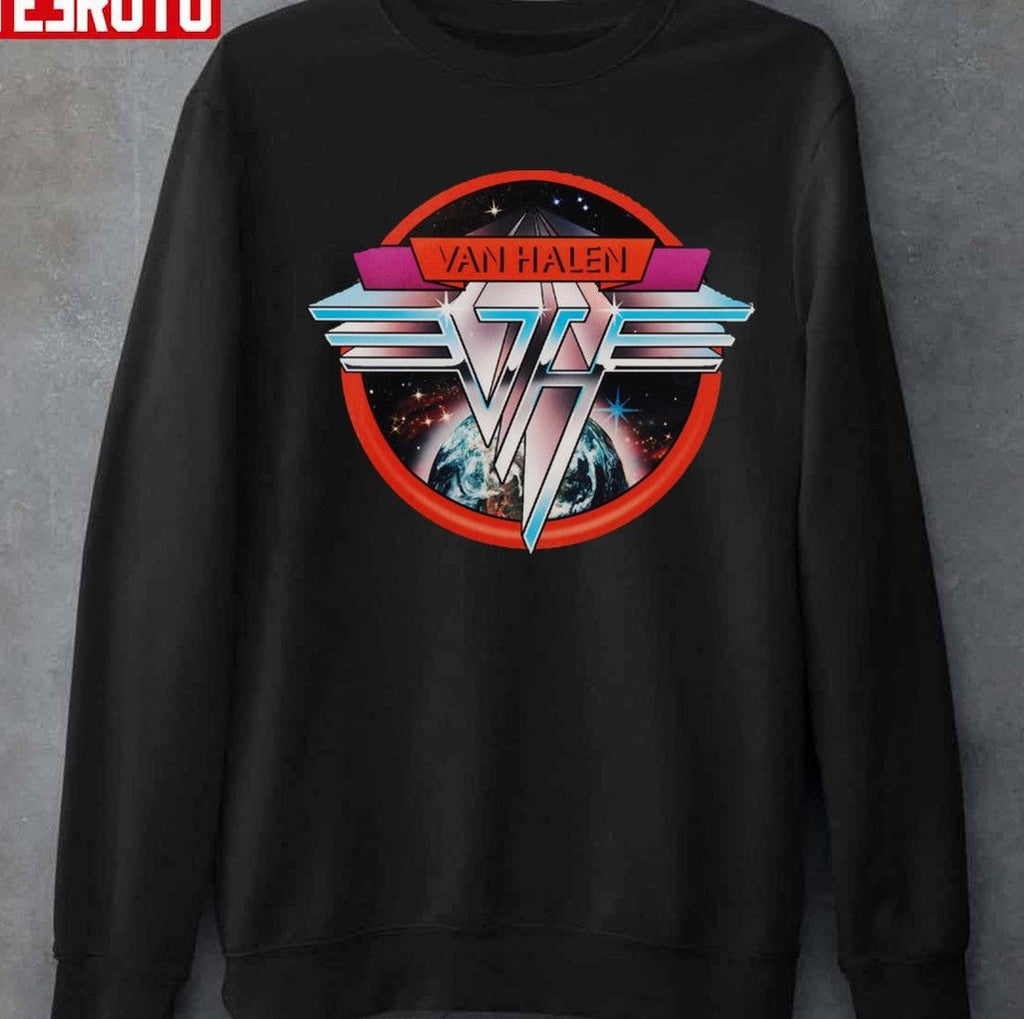 Round Van Halen Logo Vintage Bootleg Graphic Unisex T-shirt