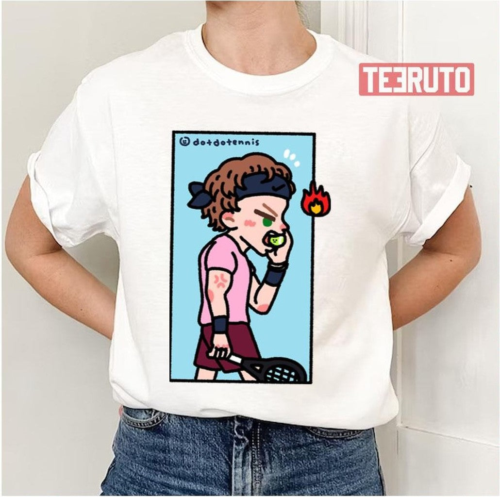 Angry Rubweh Eating A Tennis Ball Unisex T-Shirt
