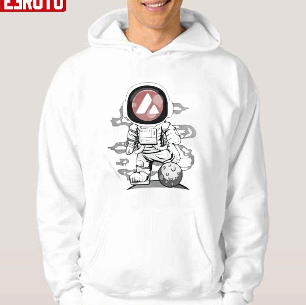Astronaut Avalanche Coin Avax To The Moon Cryptocurrency Unisex T-Shirt