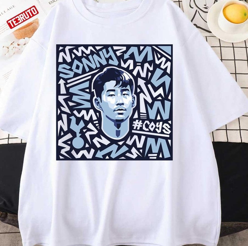 Son Heung Min Digital Illustration Football Art Unisex Sweatshirt