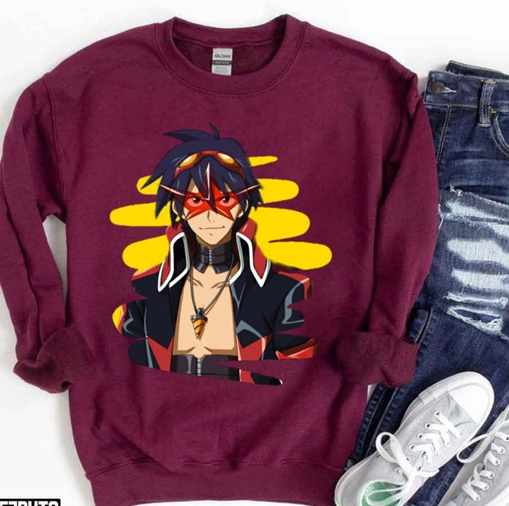 Animated Design Gurren Lagann Anime Unisex T-Shirt