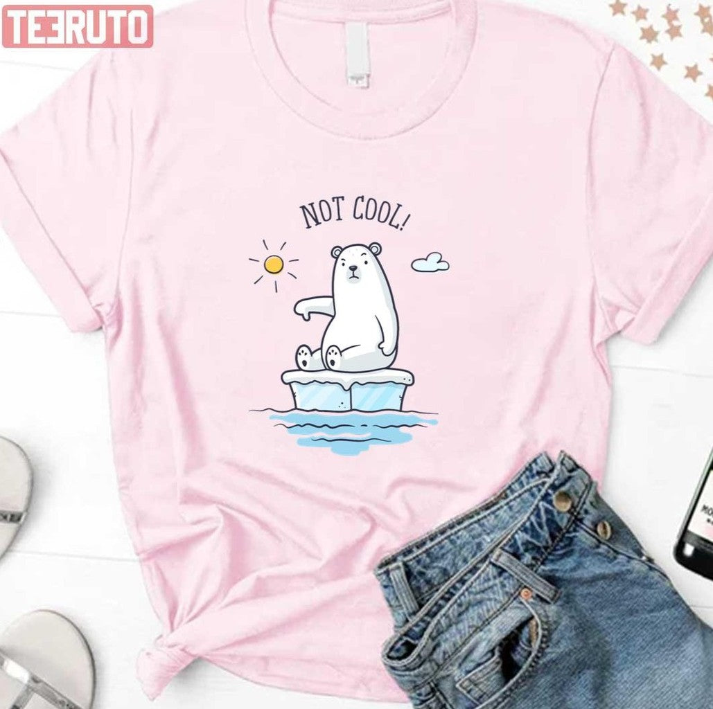 Polar Bear Global Warming Is Not Cool Premium Scoop Unisex Sweatshirt -