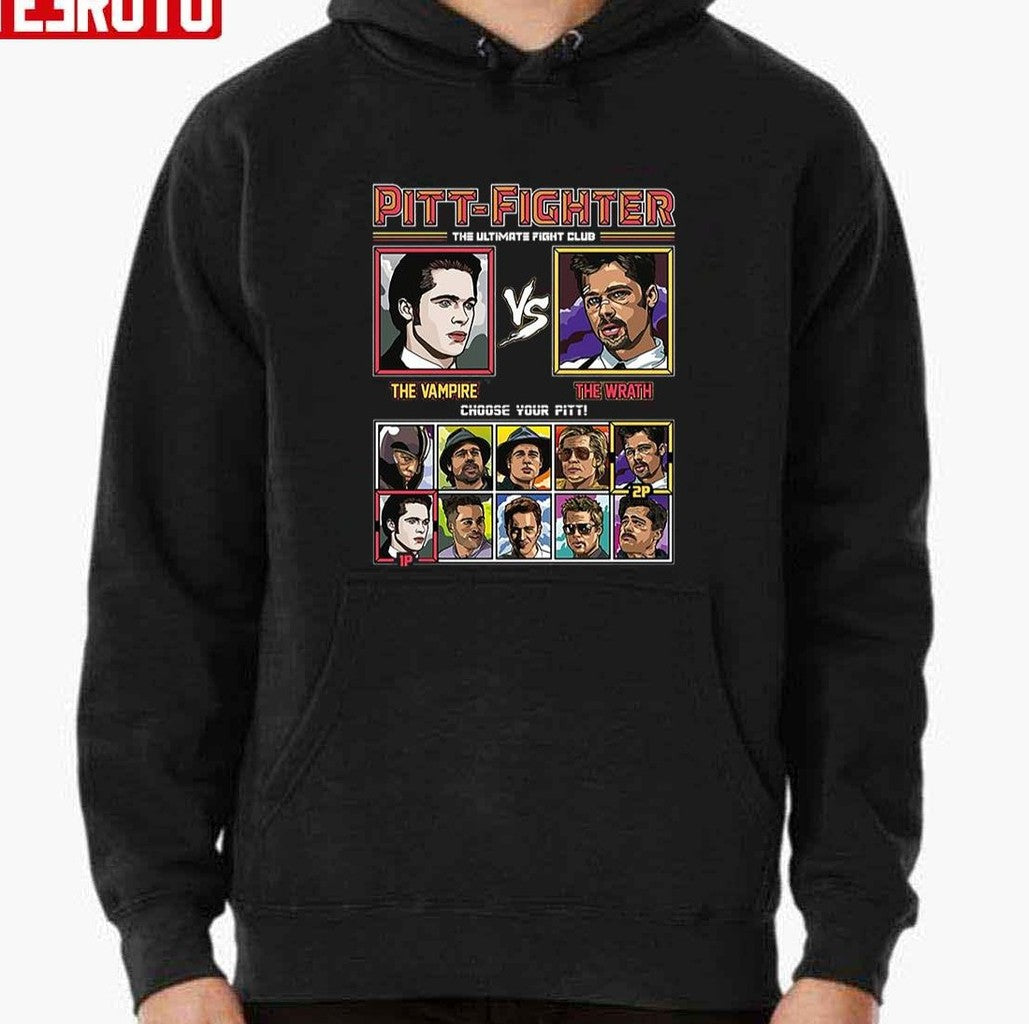Pitt Fight The Campire The Wrath Brad Pitt Street Fighter Unisex T-shirt
