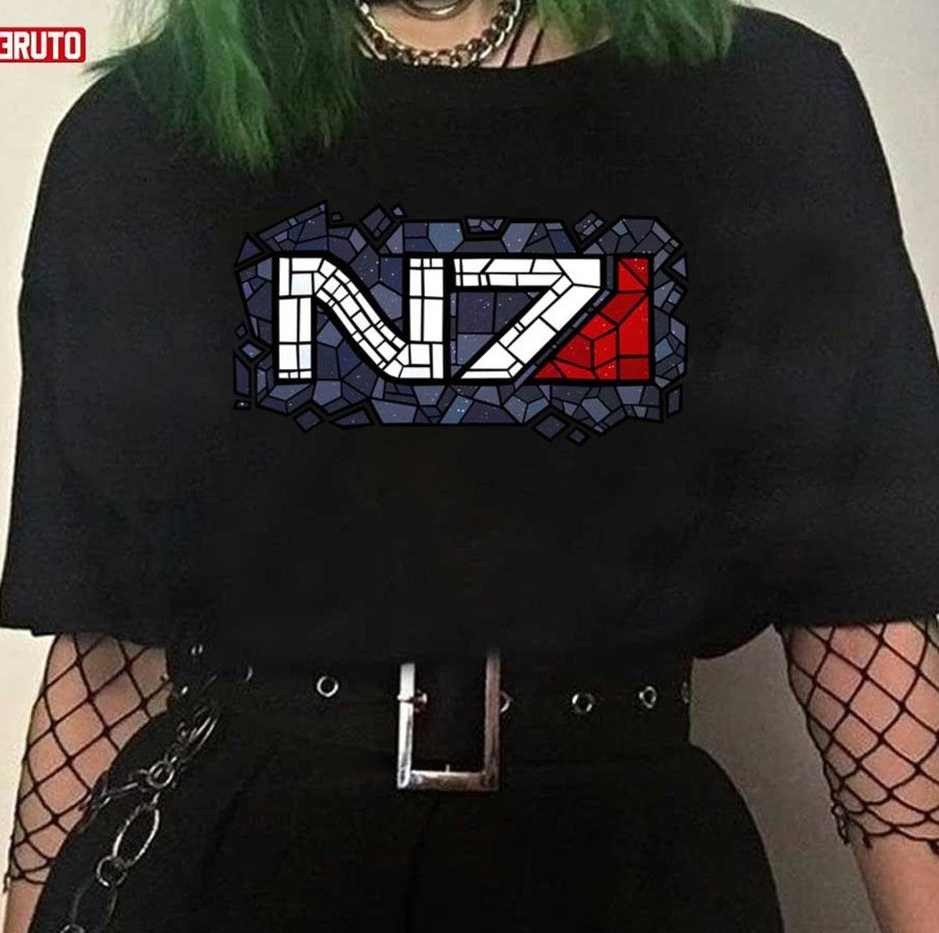 Mosaic N7 Mass Effect Unique Art Unisex T-shirt