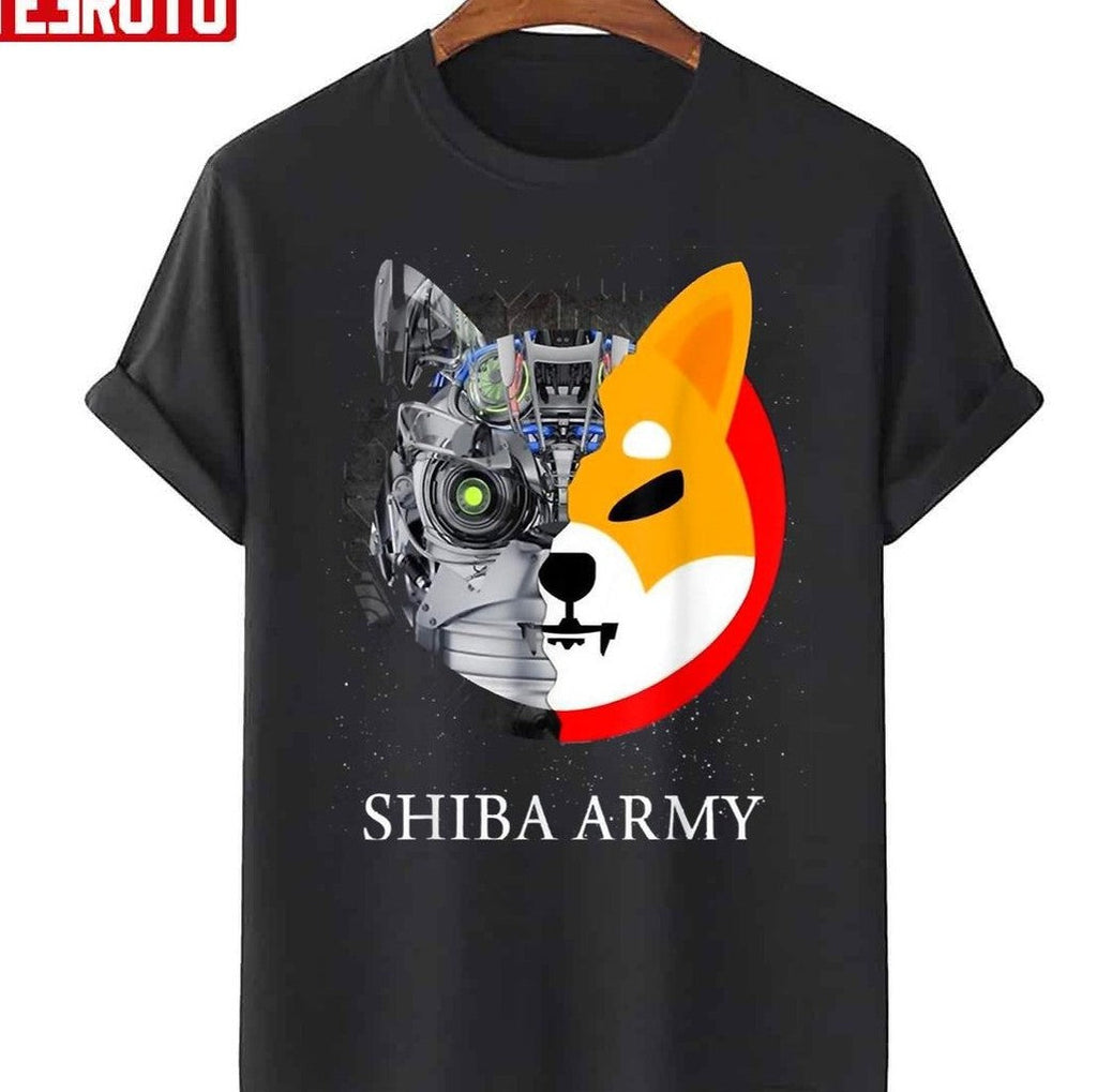 Shiba Army Shibu Inu Crypto Currency Meme Unisex T-Shirt