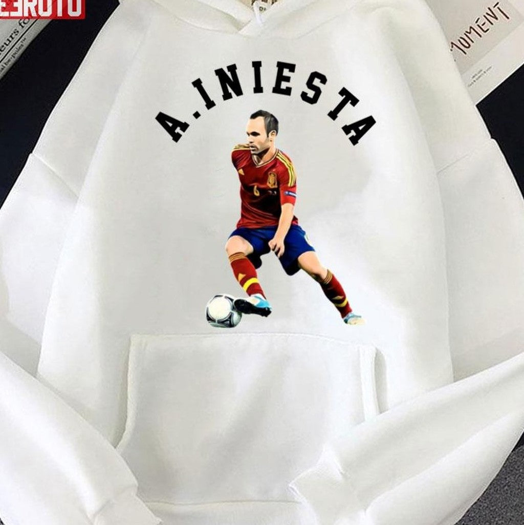 Ballon Or Dream Team Midfielder Andrés Iniesta Unisex Sweatshirt