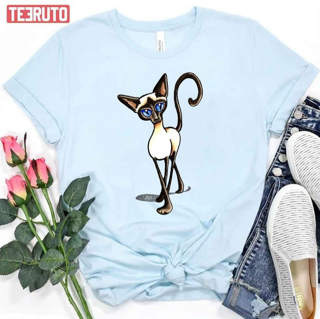 Siamese Crosswalk Boy Blue Unisex T-Shirt
