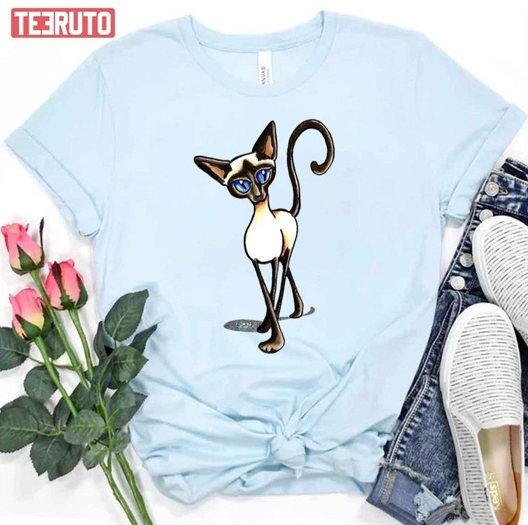 Siamese Crosswalk Boy Blue Unisex T-Shirt