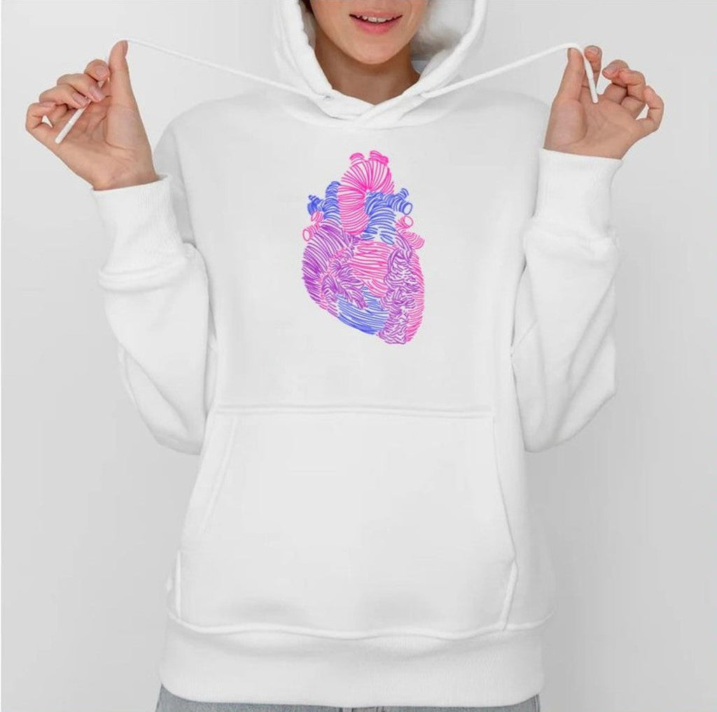 Bisexual Anatomical Heart Lgbtq Pride Month Unisex Sweatshirt