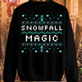 Snowfall Magic Merry Christmas Holiday Unisex Sweatshirt