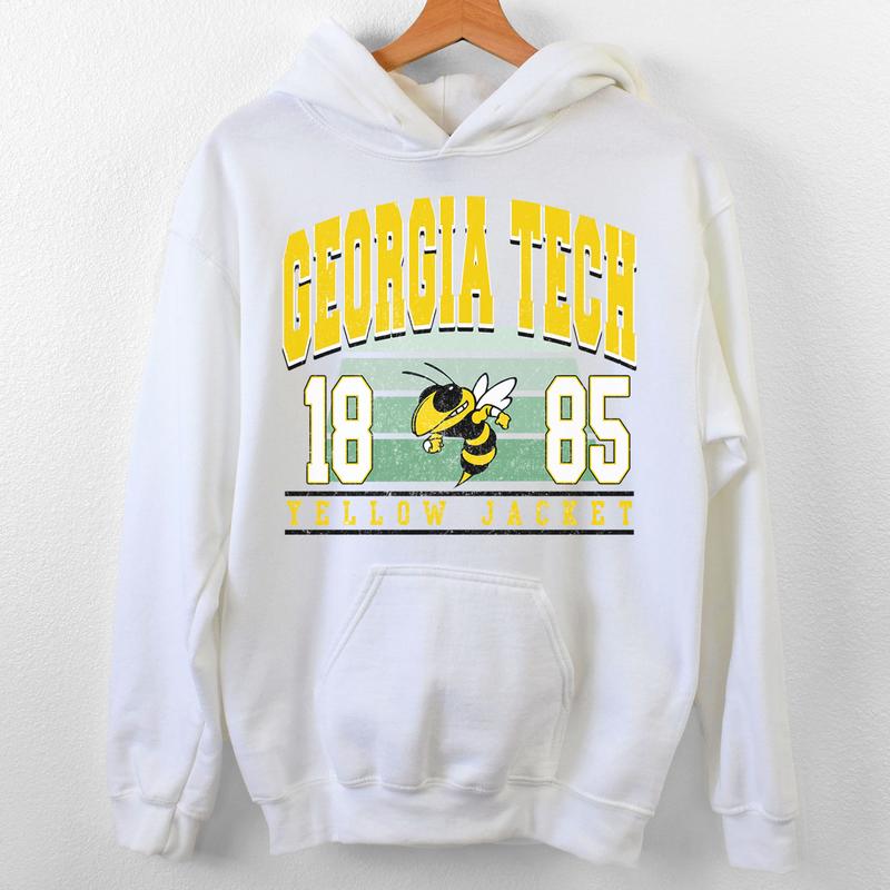 Georgia Tech Yellow Jackets Vintage NCAA Sweatshirt, University Football Shirt, Classic Gift for Fans, Cotton Unisex Comfort Pullover, Vintage