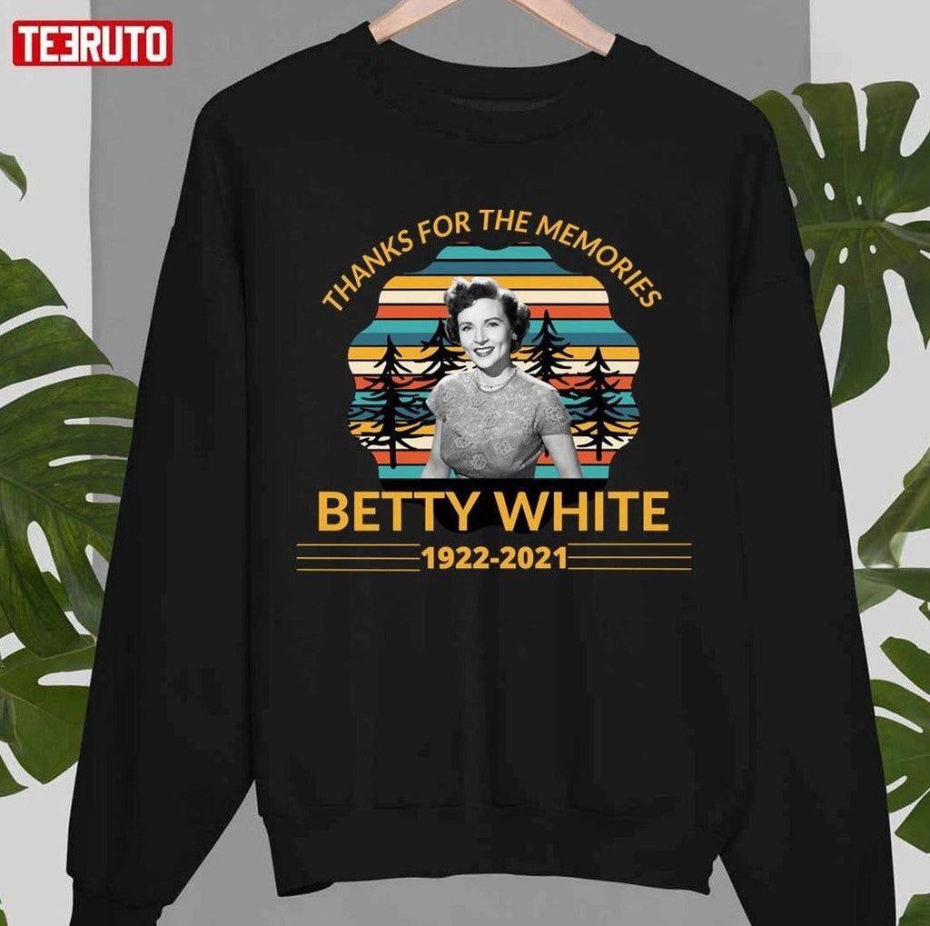 Thanks For The Memories Betty White 1922 2021 Young Betty White Vintage Unisex T-shirt