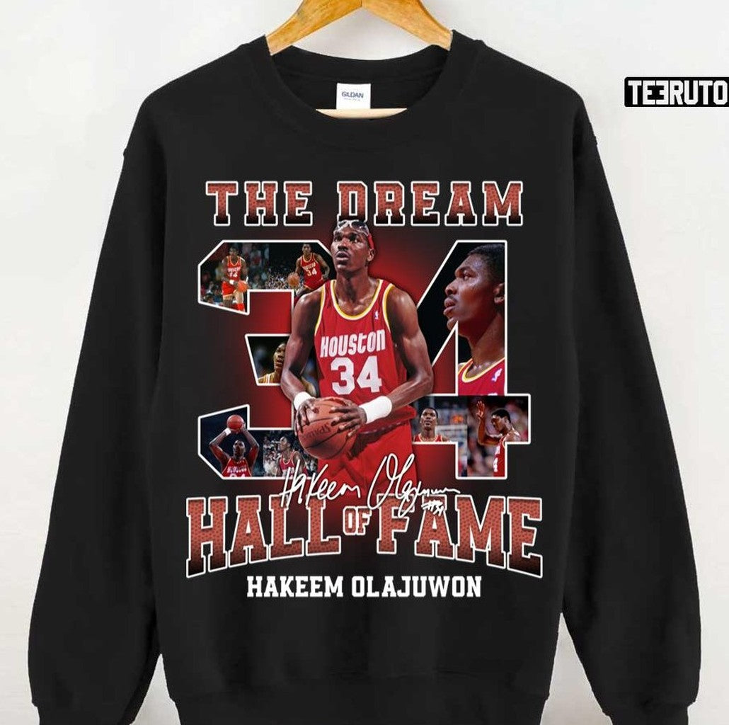 The Dream Houston Basketball Hakeem Olajuwon Legend Signature Unisex Sweatshirt