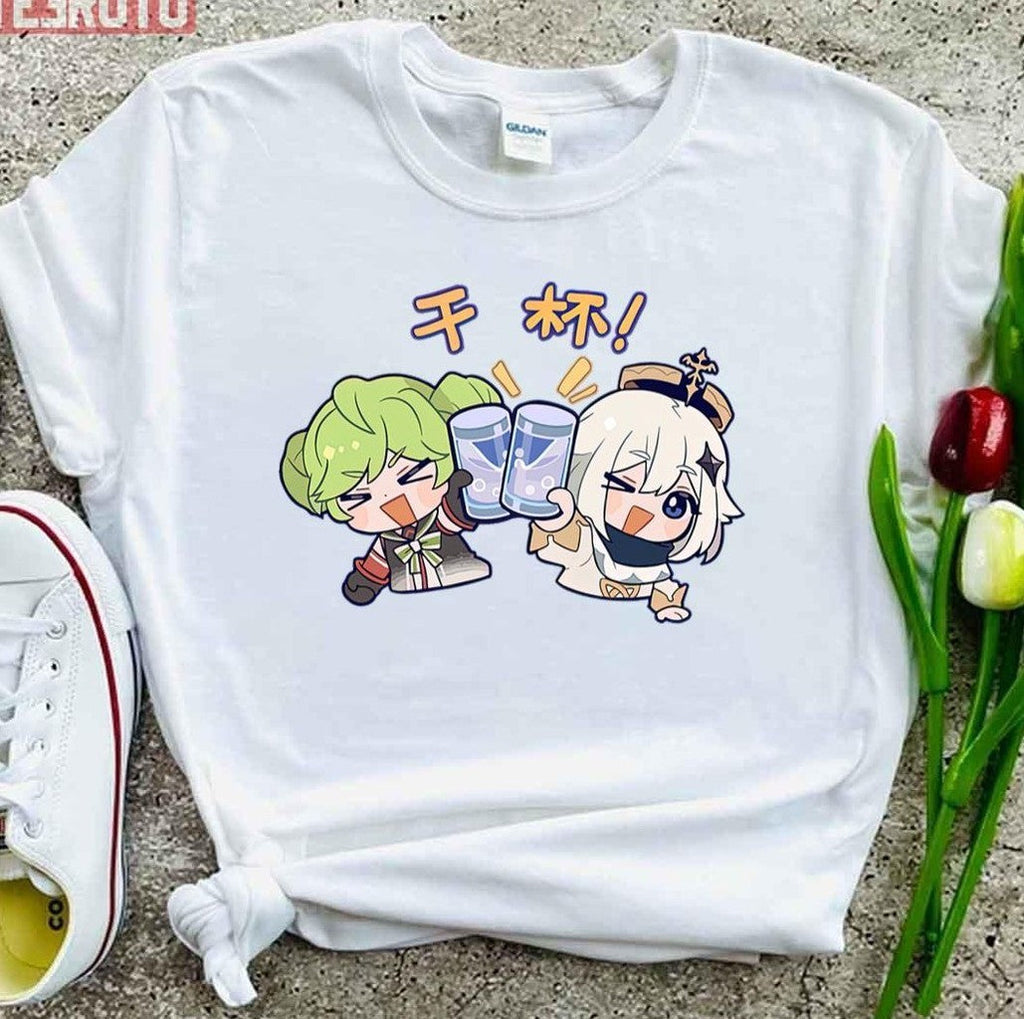 Paimon Cheers Honkai Impact 3rd Unisex T-Shirt