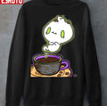 More Espresso Less Depresso Halloween Cute Ghost Unisex Sweatshirt