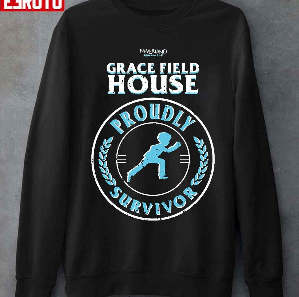 Proudly Survivor Norman Grunge Style The Promised Neverland Unisex Sweatshirt