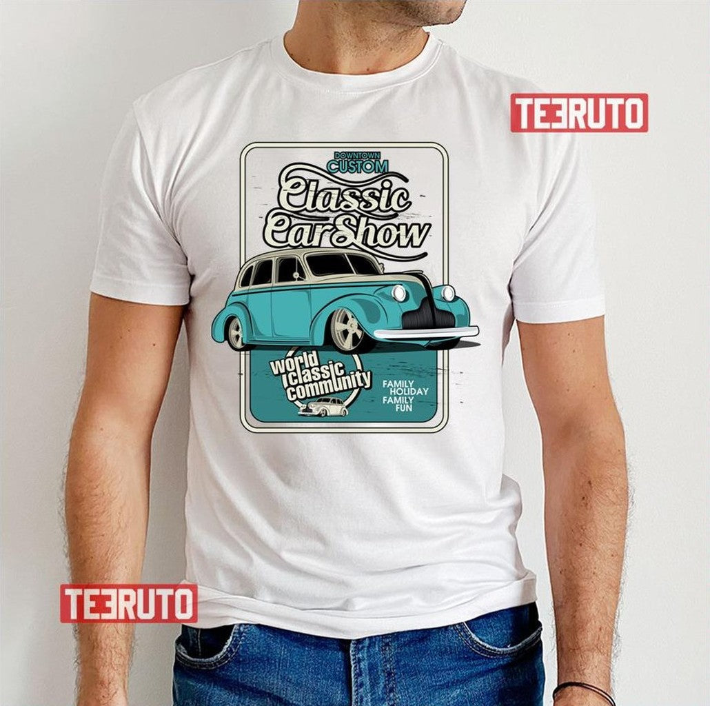 Old Car Premium Vintage Car Unisex T-Shirt