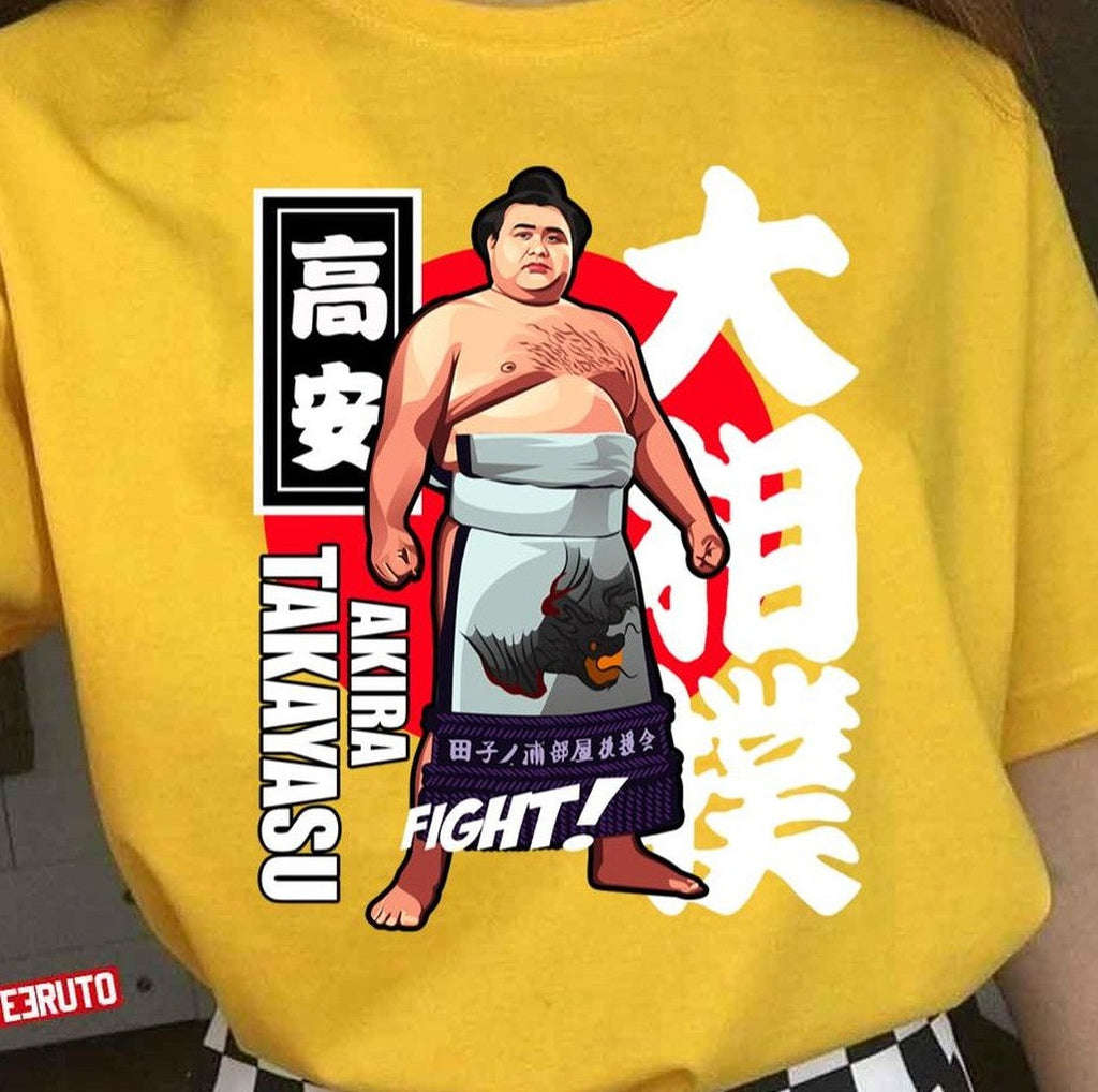 Animated Design Takayasu Akira Japan Sumo Wrestler Unisex T-Shirt