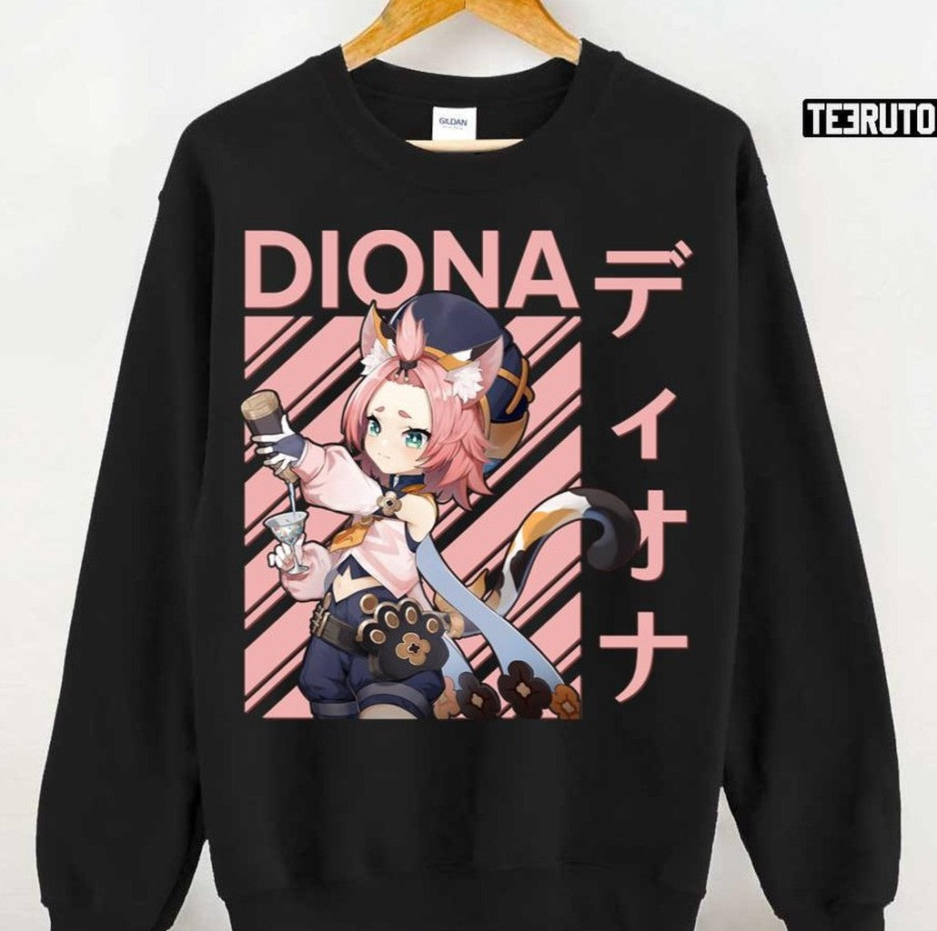 Pink Girl Diona Premium Genshin Impact Unisex T-Shirt