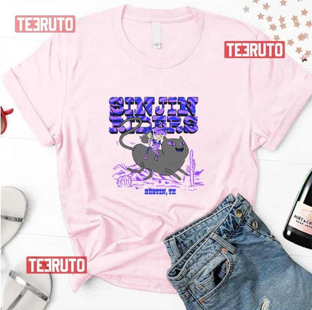 Sinjin Drowning Cat Cowboy Unisex T-Shirt