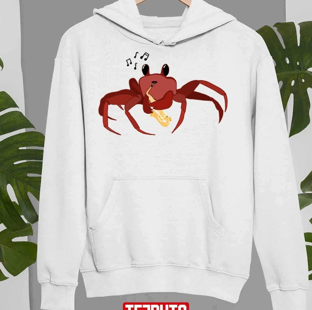 Saxophone Crab Chibi Art Unisex Sweatshirt