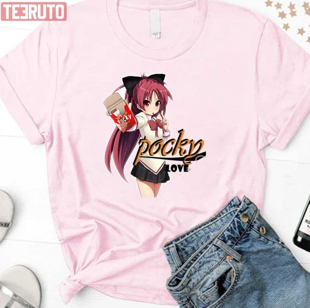 Anime Girl Pocky Lover Unisex T-Shirt