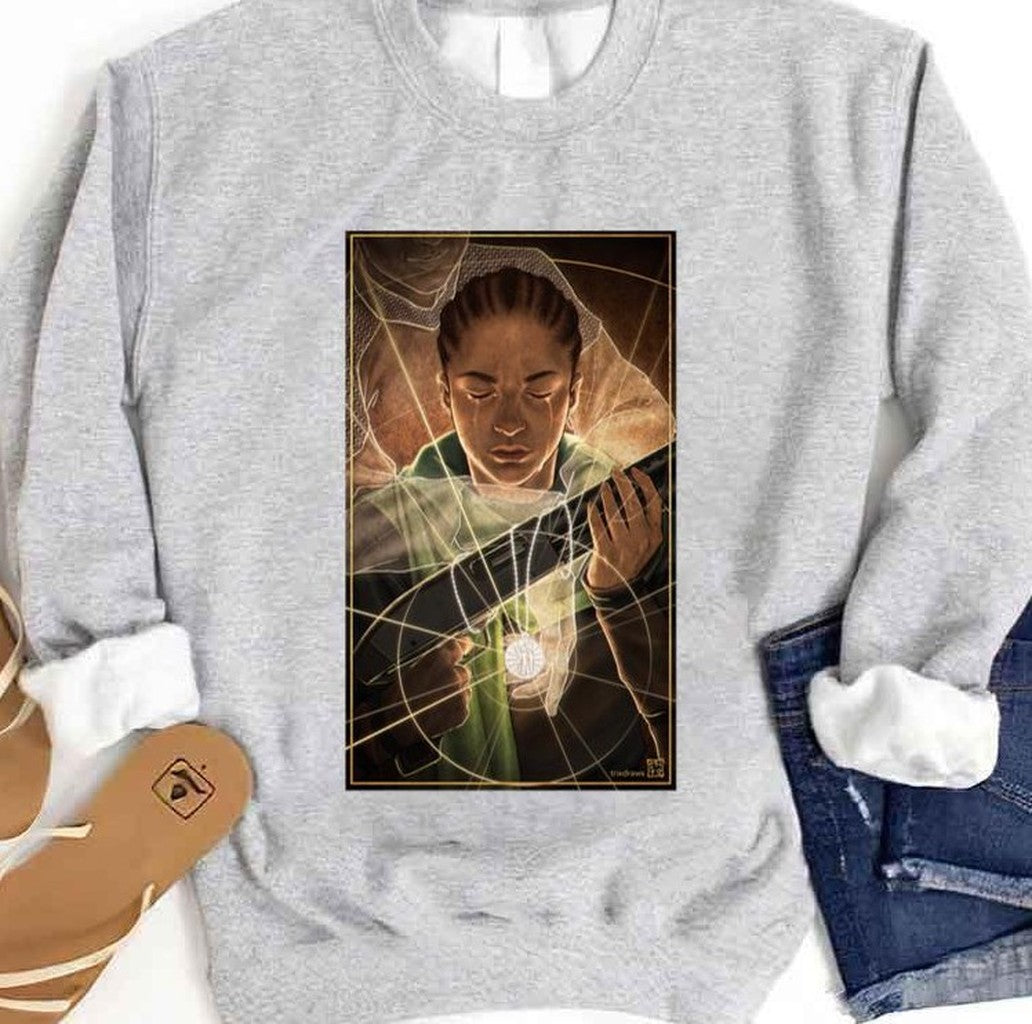 Shotgun Mary Warrior Nun Tarot Card Unisex Sweatshirt