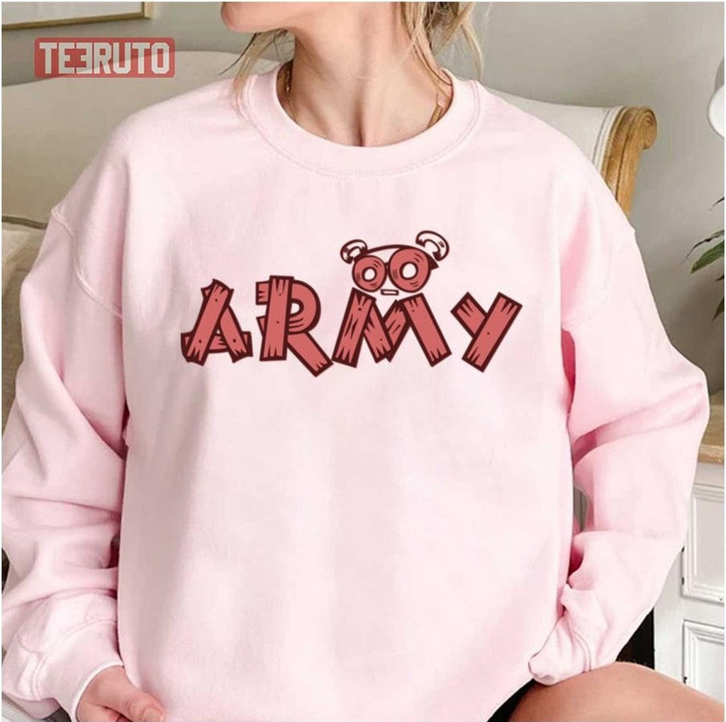 Army Wood Pink Bangtan Boys Bts Unisex Sweatshirt