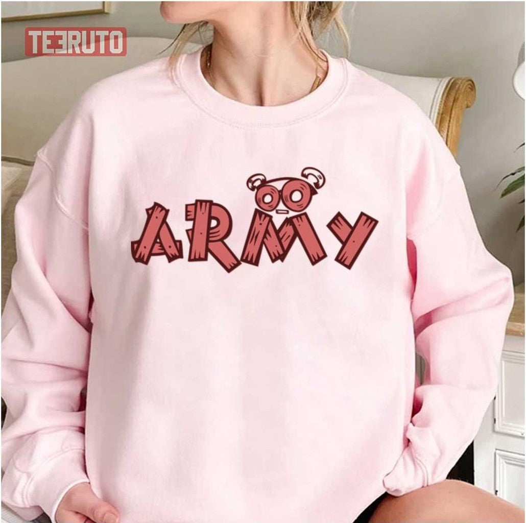 Army Wood Pink Bangtan Boys Bts Unisex Sweatshirt
