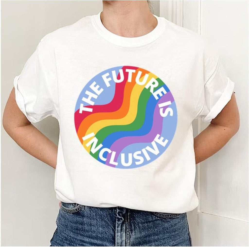 The Future Is Inclusive Pride Rainbow Blue Unisex Sweatshirt