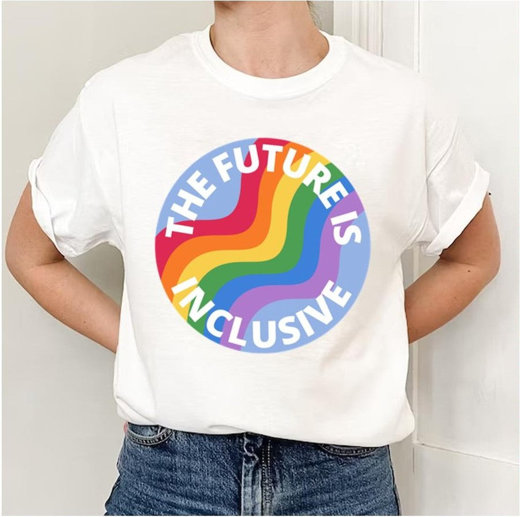The Future Is Inclusive Pride Rainbow Blue Unisex Sweatshirt