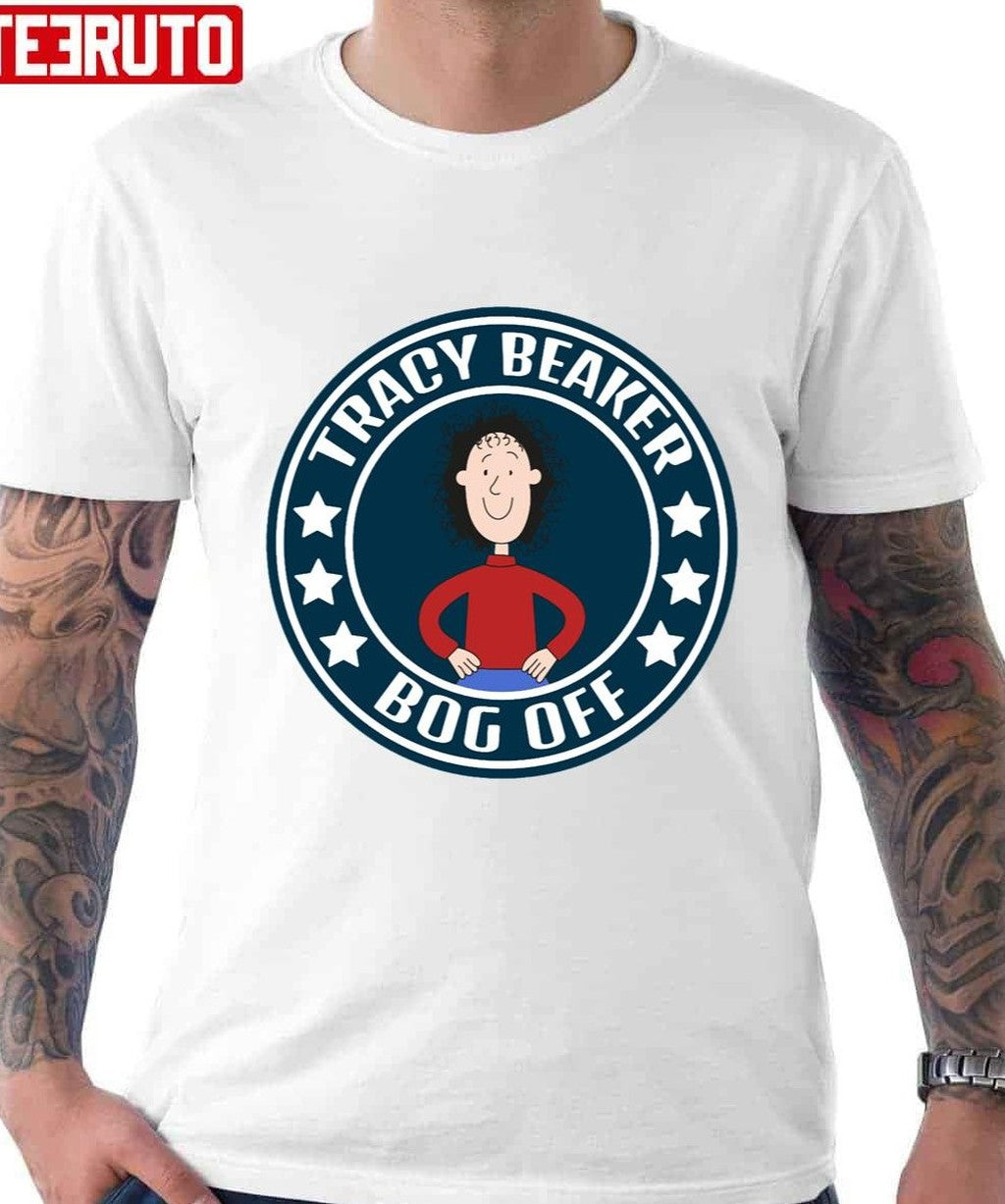 Navy Logo Bog Off Tracy Beaker Unisex T-Shirt