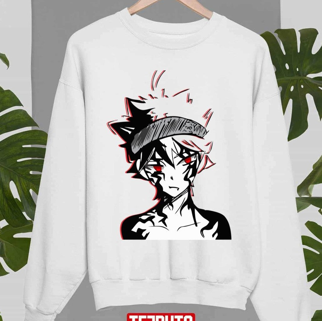 Black And White Asta Design Black Clover Unisex Sweatshirt